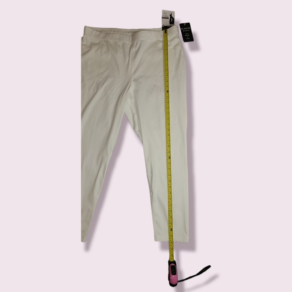 Zac & Rachel Womens 2X White Stretch Pants - Picture 2 of 10